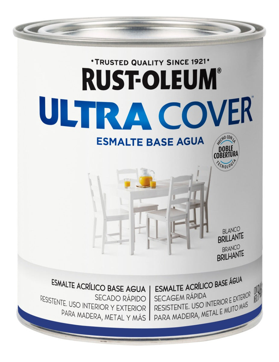Pintura Esmalte Acrílico Base Agua Ultra Cover Brillante