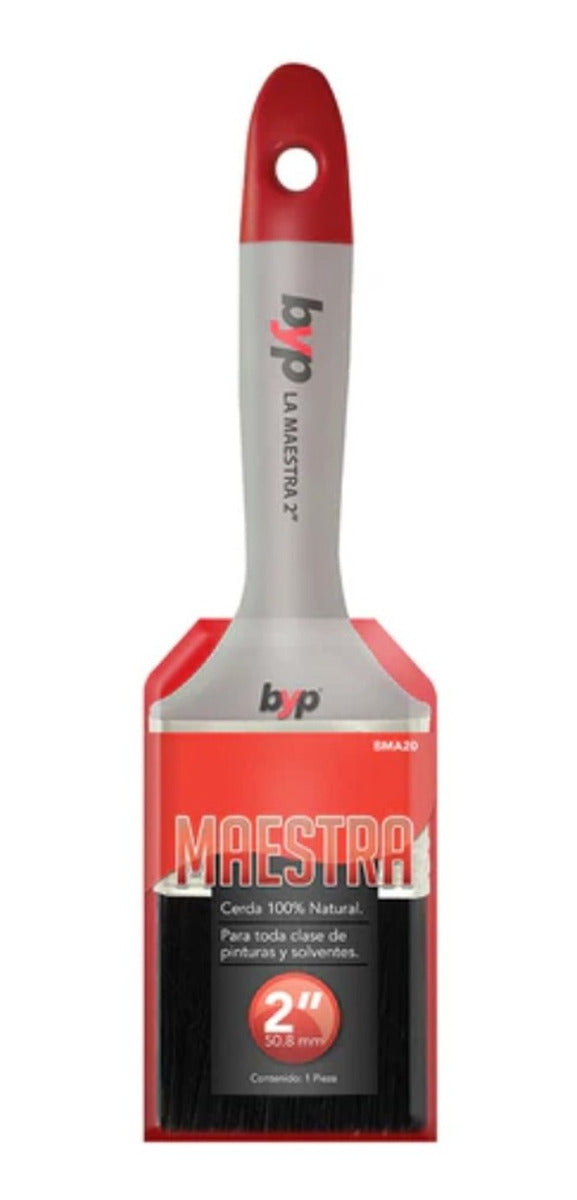 Brocha De Cerda Natural La Maestra - Uso General (2'') Byp