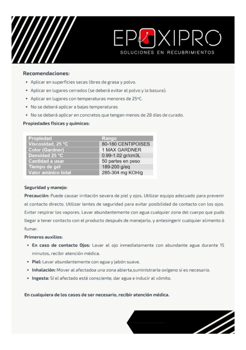 Resina Epóxica Pro-1 100% Solidos ( 3 L) - Epoxipro