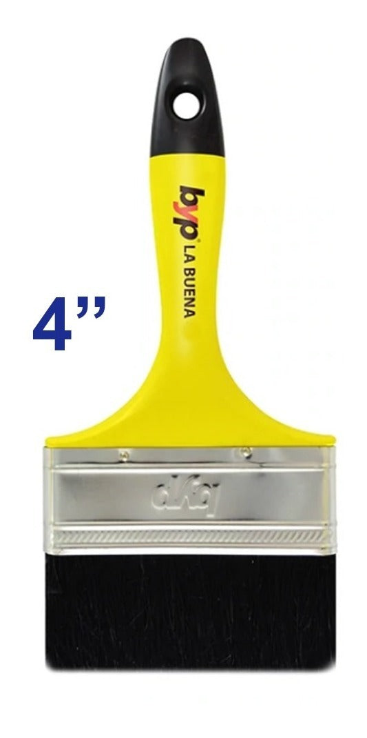 Brocha La Buena 4 Pulgadas - Byp (cerda Natural) 1 Pza