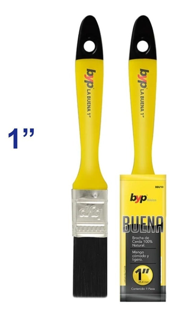 Brocha La Buena 1 Pulgada - Byp (cerda Natural) 1 Pza