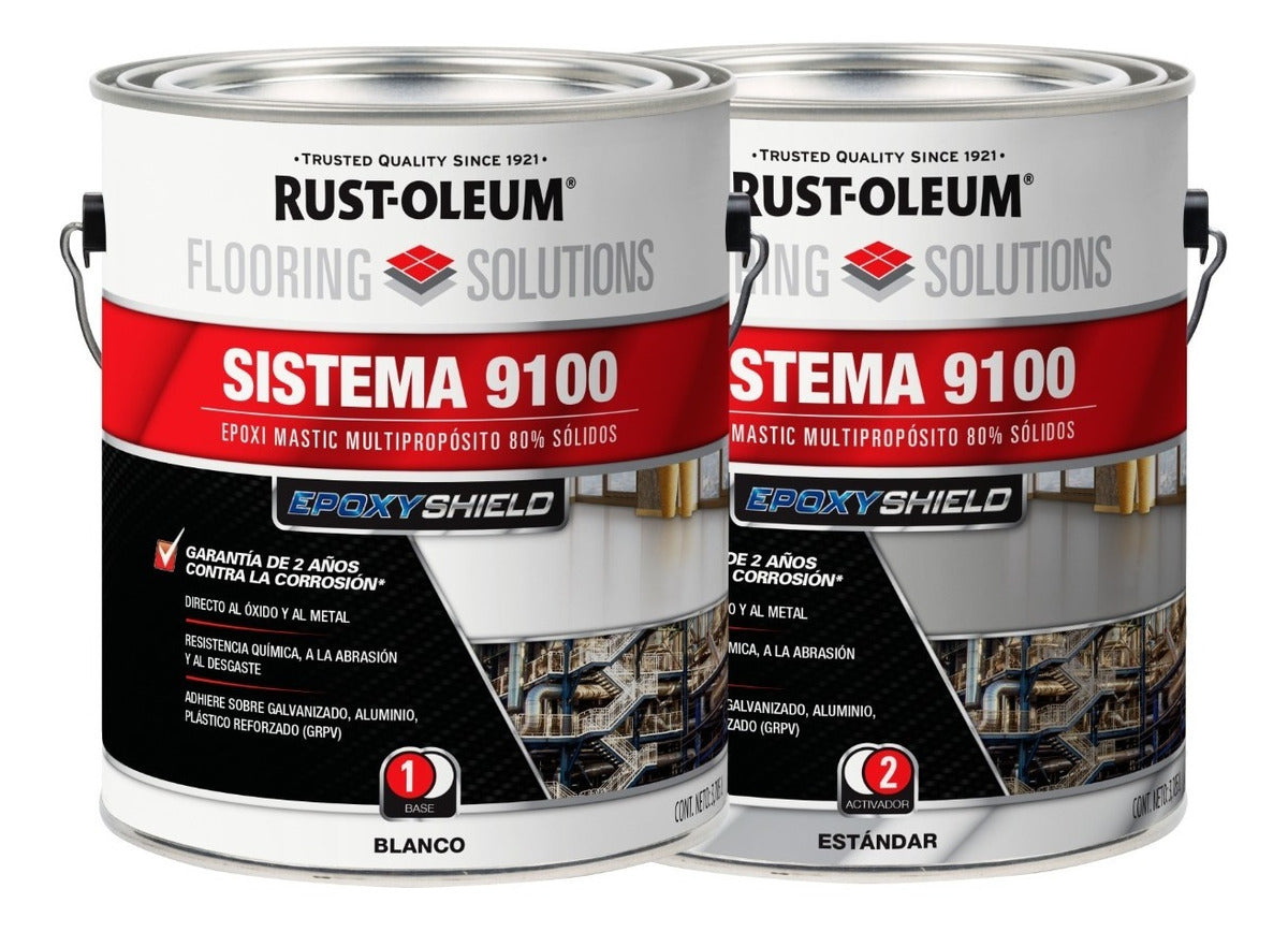 Sistema 9100 Epoxi Mastic Rust-oleum (kit Base + Activador)