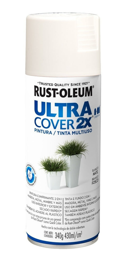 Pintura En Aerosol (ultra Cover 2x) - Color Blanco Mate