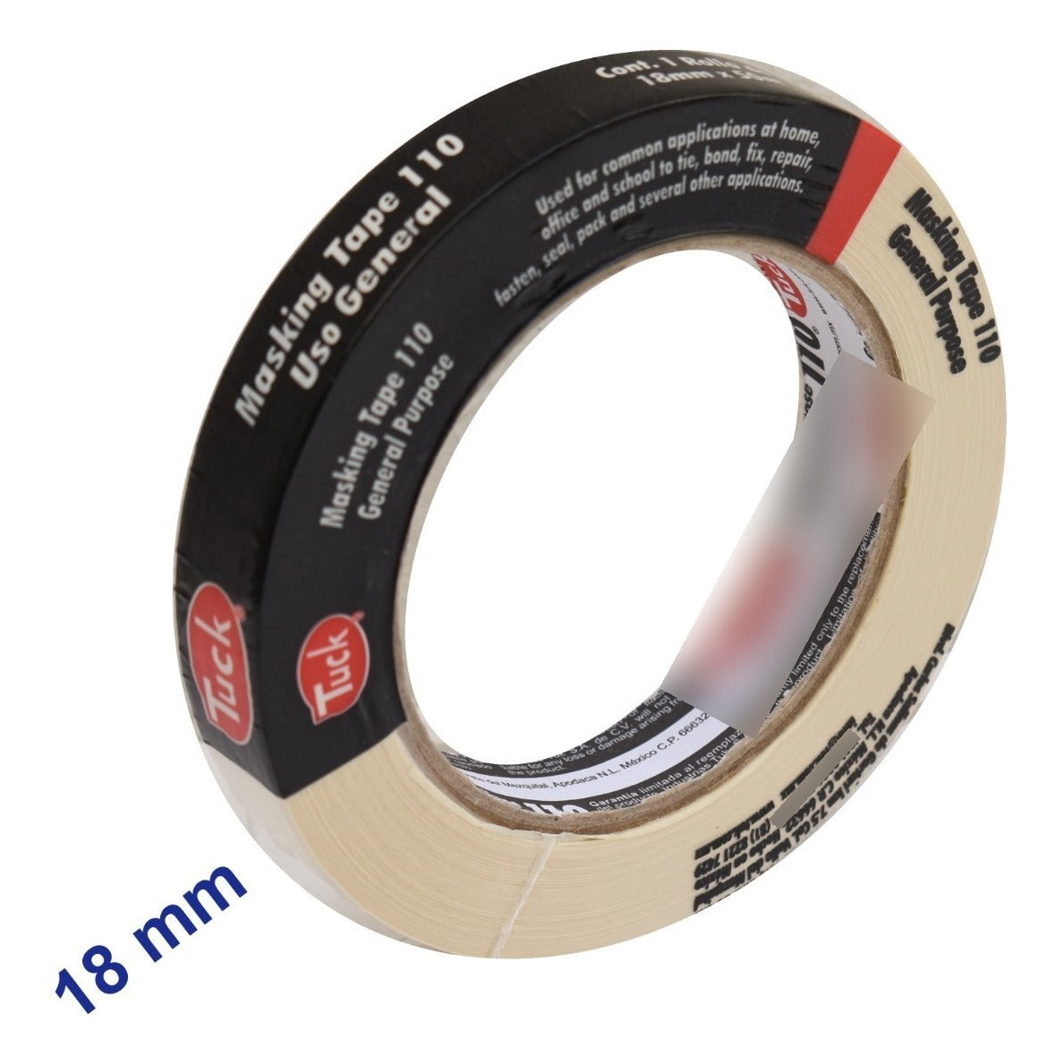 Pack 5 Cintas Masking Tape (surtidas) - Tuck 110 Uso General