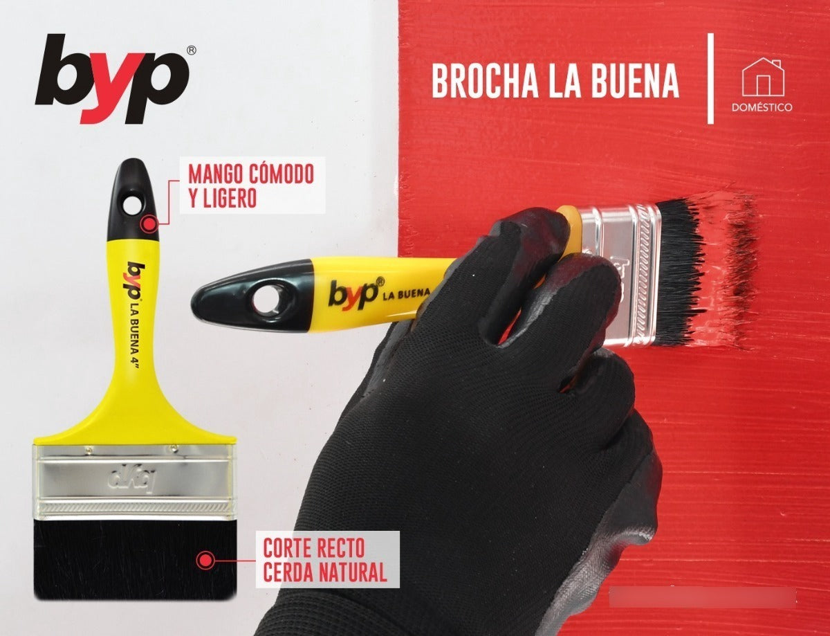 Brocha La Buena 2-1/2 Pulgadas  -  Byp (cerda Natural) 1 Pza