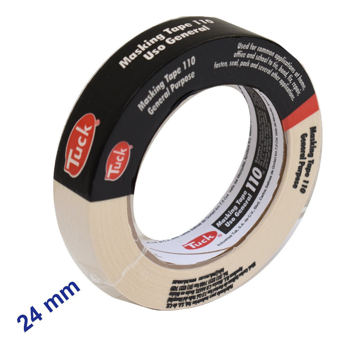 Cinta Masking Tape 24mm- Tuck 110 (50 M) - Uso General