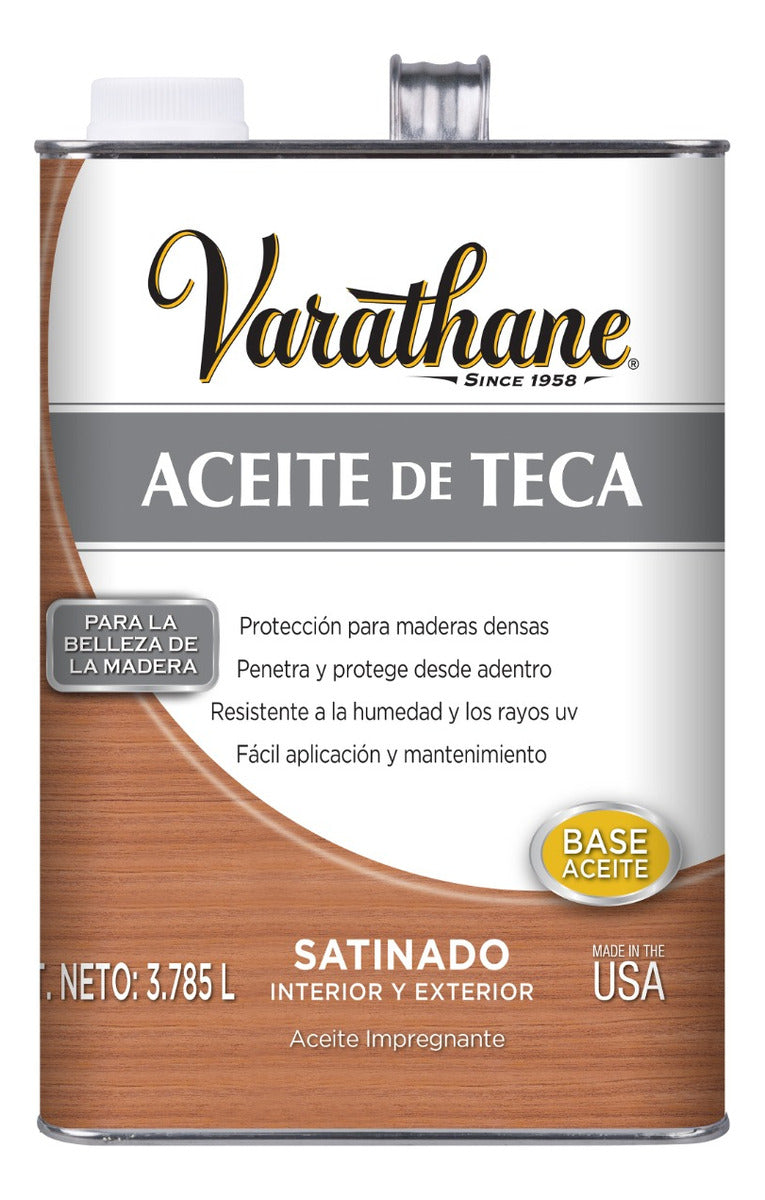 Aceite De Teca / Teka Para Madera Varathane Teak Oil. Galón