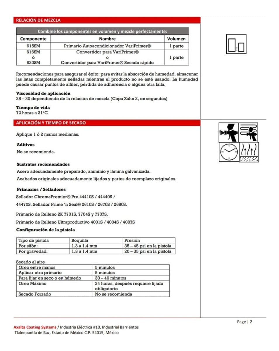 Primario Autoacondicionador Variprimer Anticorrosivo- Axalta