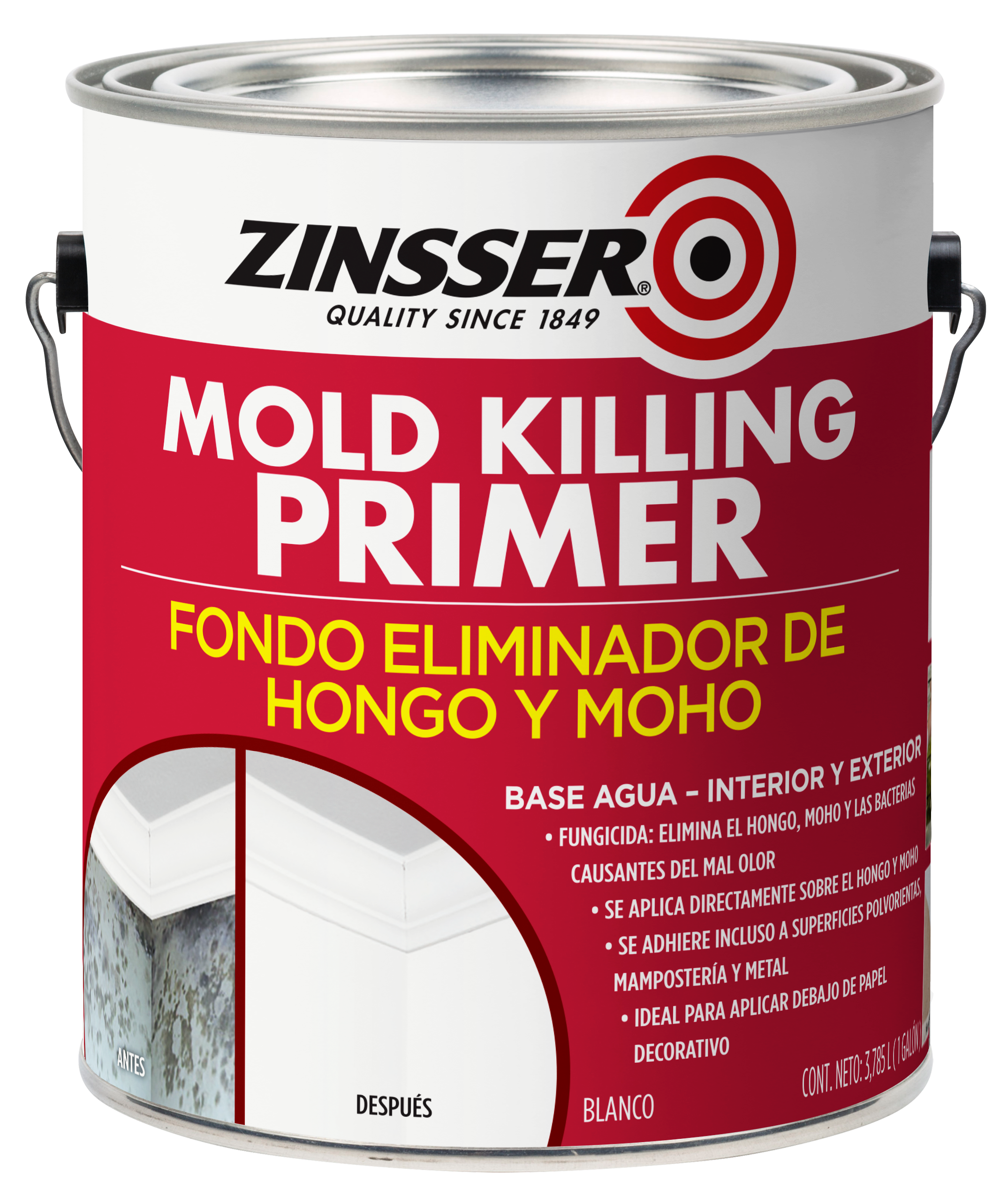 Galón Mold Killing Primer Zinsser (fondo Eliminador Hongo Y Moho