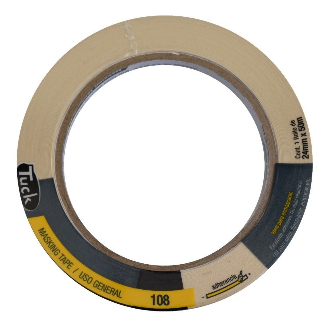 Cinta Masking Tape 24mm- Tuck 108 (50 M) - Uso General