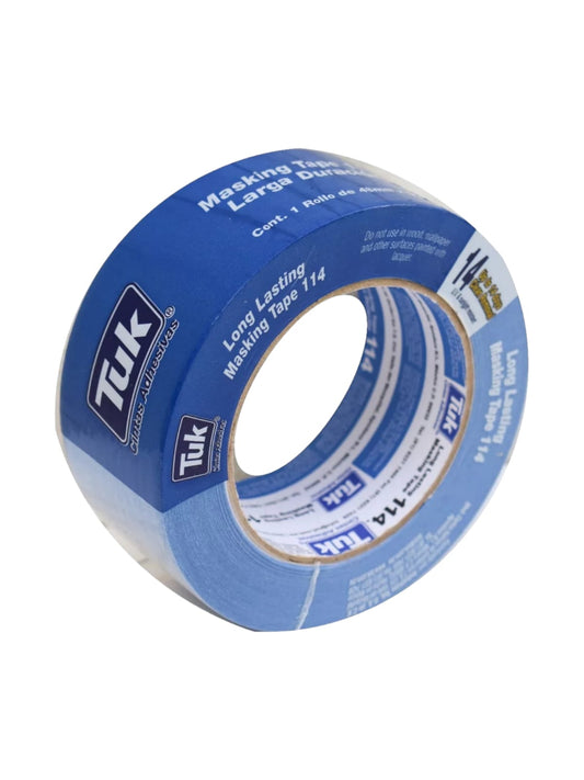 Cinta Azul Masking Tape 48mm- Tuk 114 (50 M) Larga Duración
