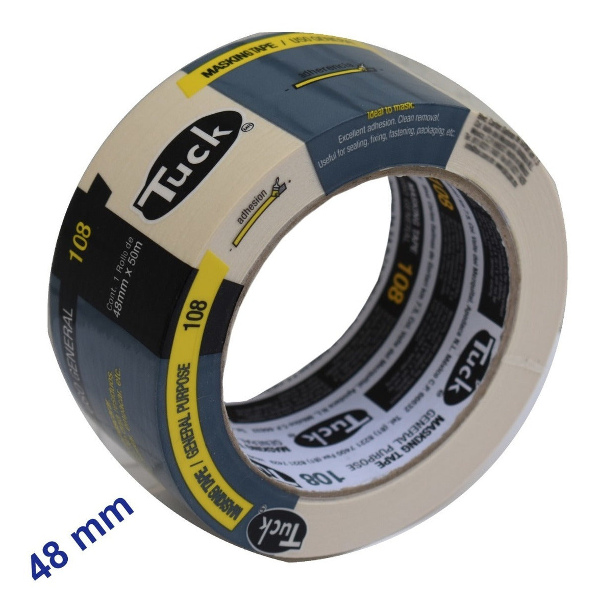 Cinta Masking Tape 48mm- Tuck 108 (50 M) - Uso General