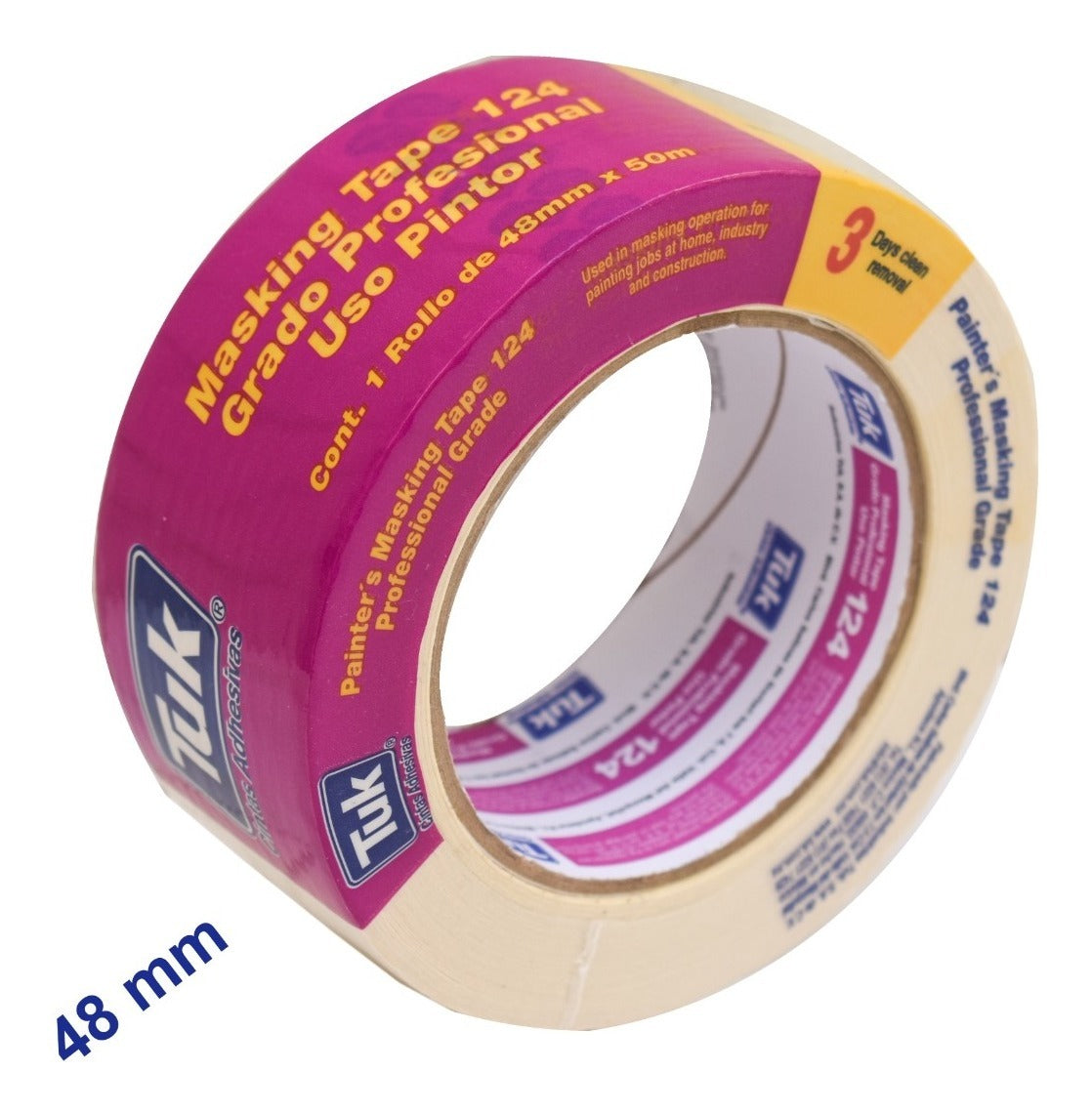 Pack 5 Cintas Masking Tape (surtidas) - Tuk 124 Profesional