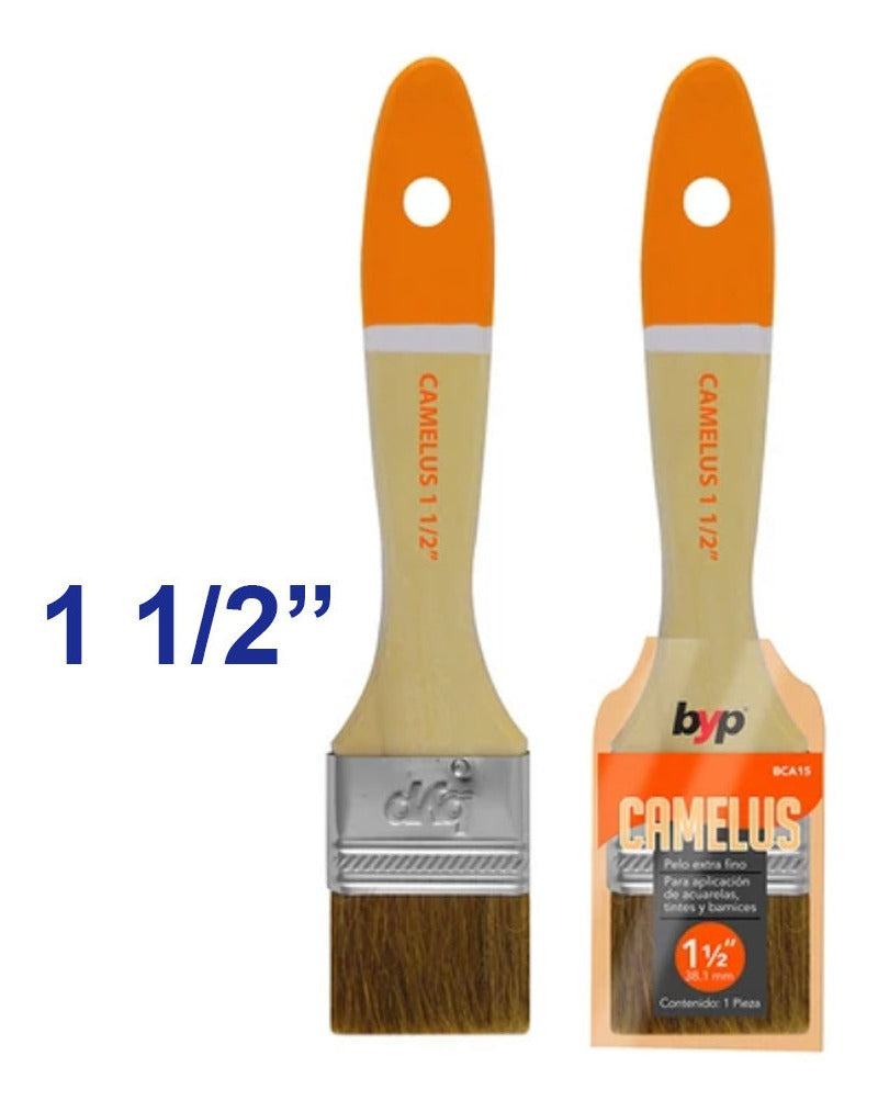 Brocha Pelo Fino (camelus 1-1/2'')- Barniz, Tinte, Acuarela