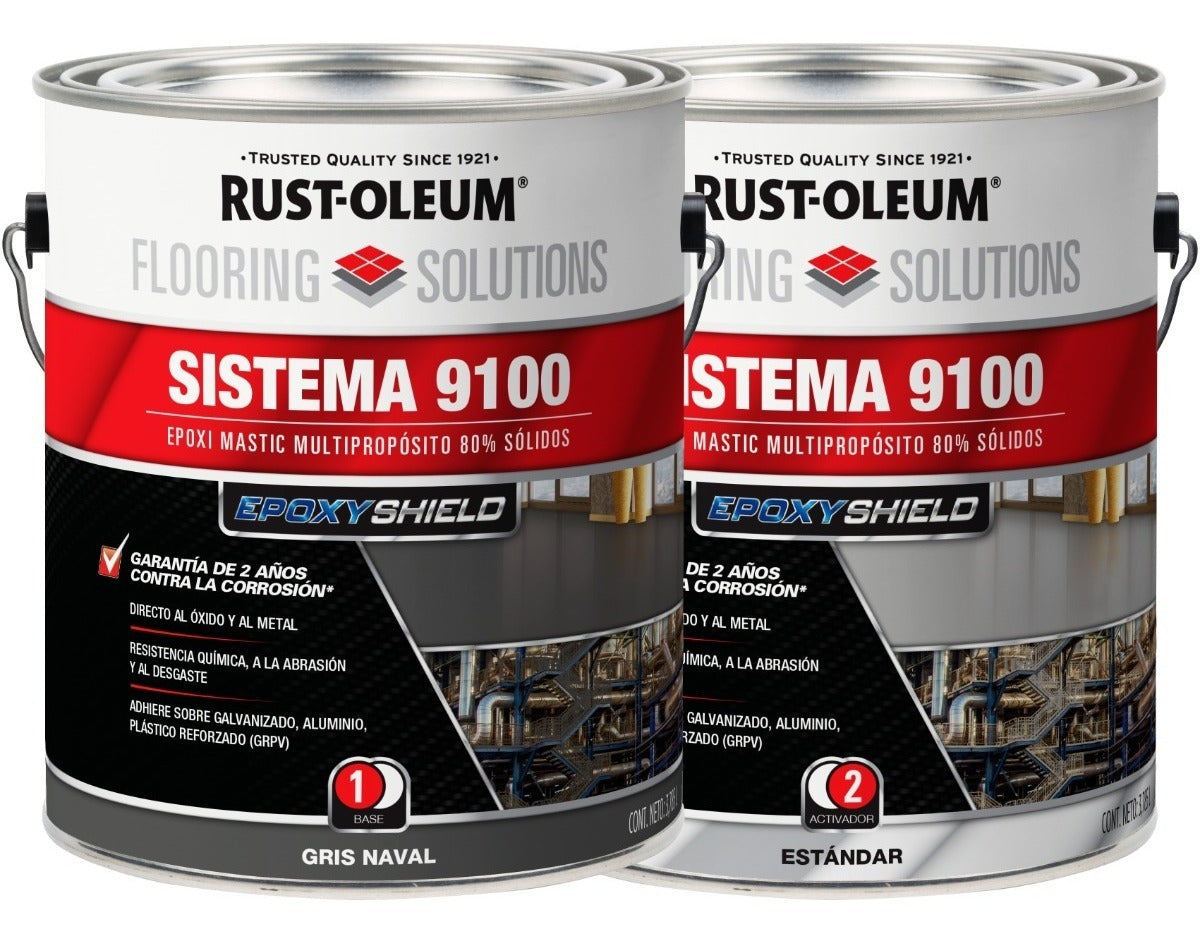 Sistema 9100 Epoxi Mastic Rust-oleum (kit Base + Activador)