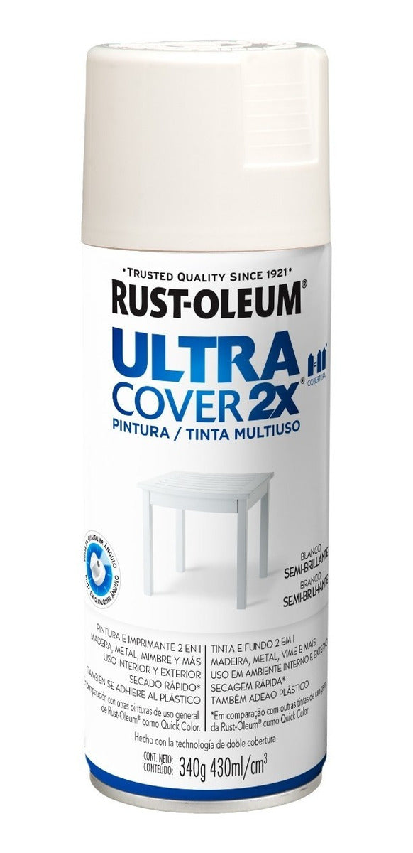 Pintura En Aerosol (ultra Cover 2x) - Blanco Semi Brillante