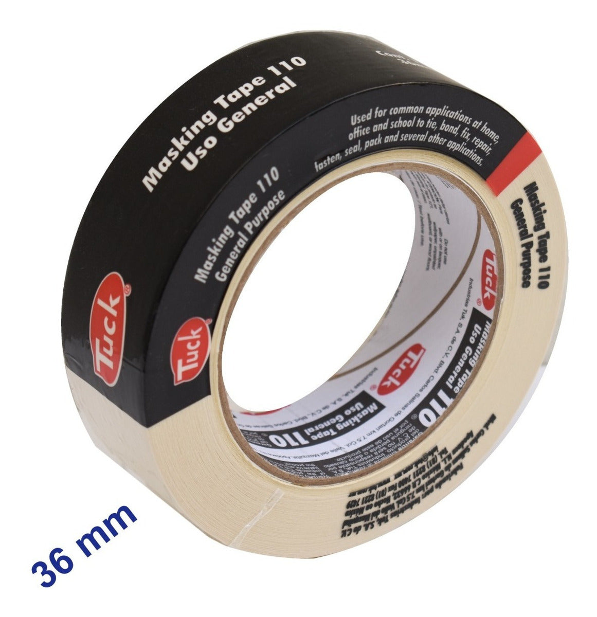 Pack 5 Cintas Masking Tape (surtidas) - Tuck 110 Uso General