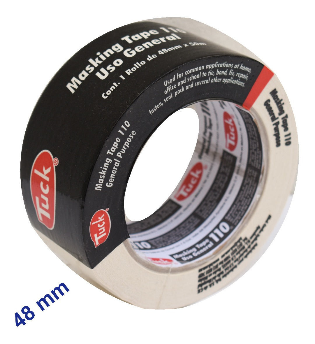 Cinta Masking Tape 48mm- Tuck 110 (50 M) Uso General