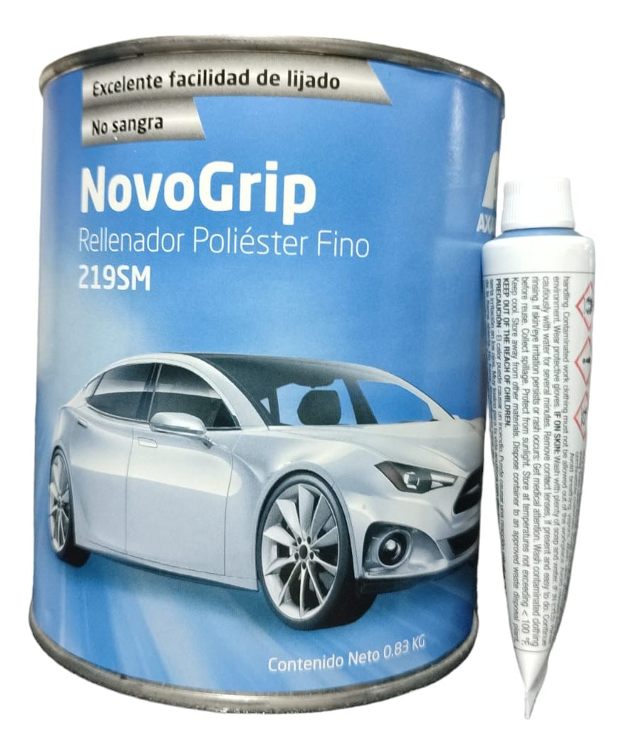 Kit Novogrip Rellenador Poliéster Fino + Catalizador- Axalta