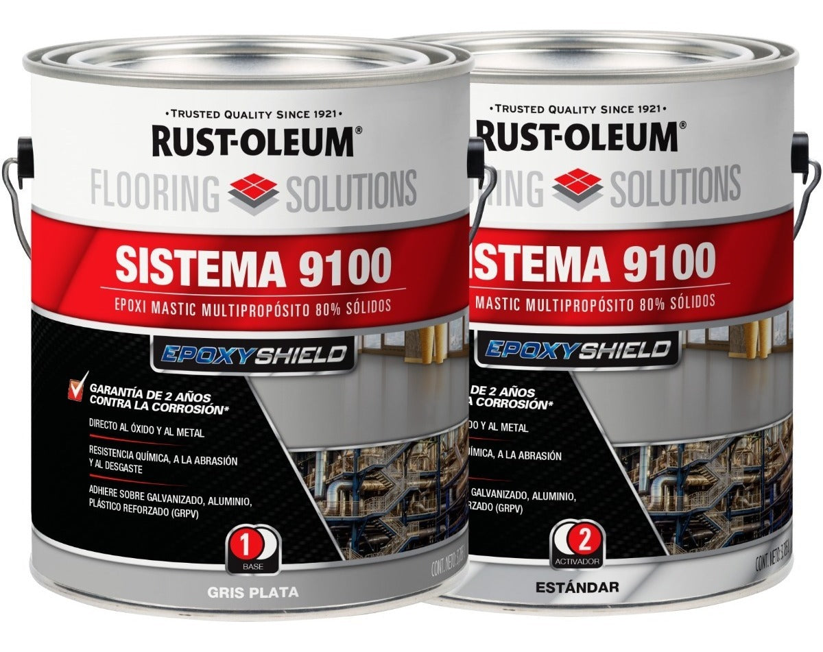 Sistema 9100 Epoxi Mastic Rust-oleum (kit Base + Activador)