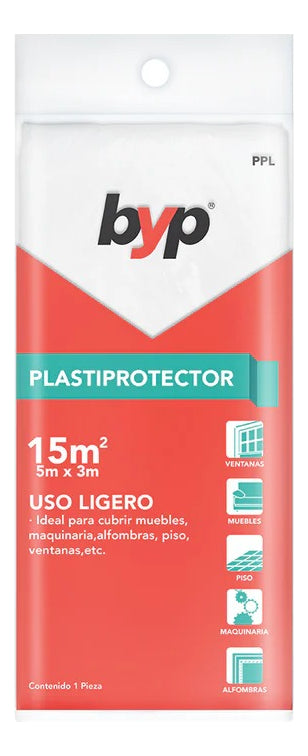 Plastiprotector De Uso Ligero 15 M2 - Byp