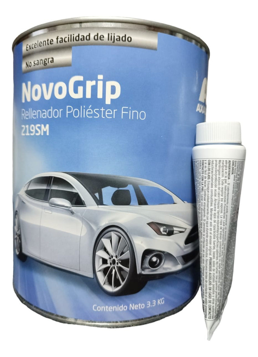 Kit Novogrip Rellenador Poliéster Fino + Catalizador- Axalta