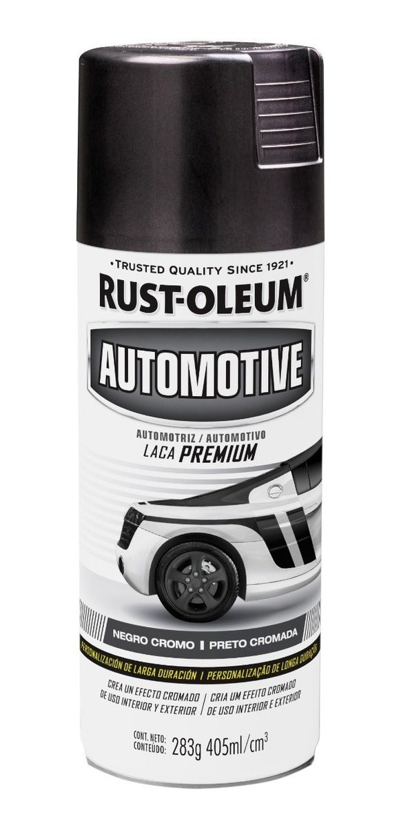 Laca Premium Aerosol Rust-oleum Auto - Brillante Negro Cromo