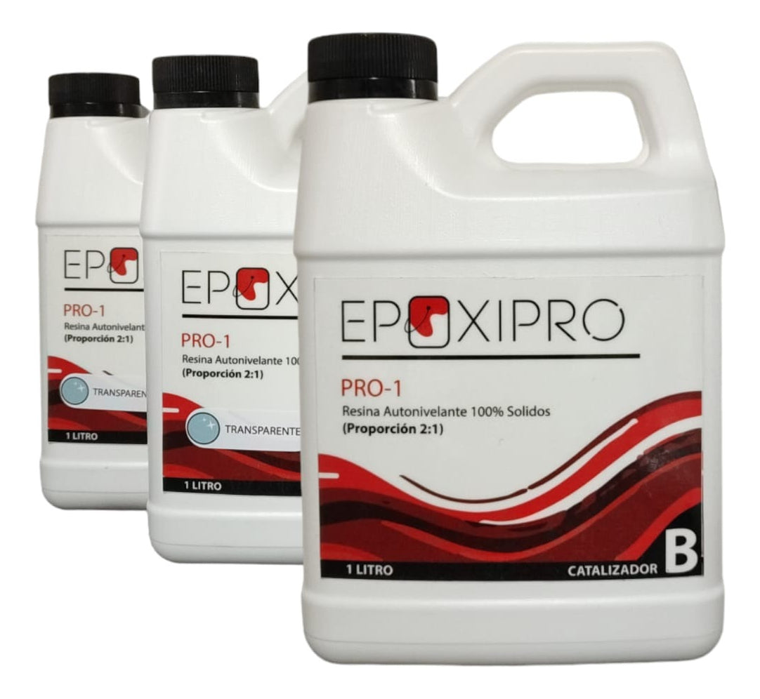 Resina Epóxica Pro-1  100% Solidos ( 3 L) - Epoxipro