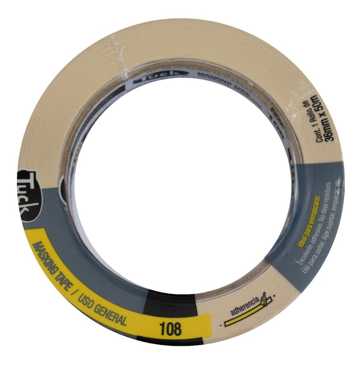 Cinta Masking Tape 36mm- Tuck 108 (50 M) - Uso General