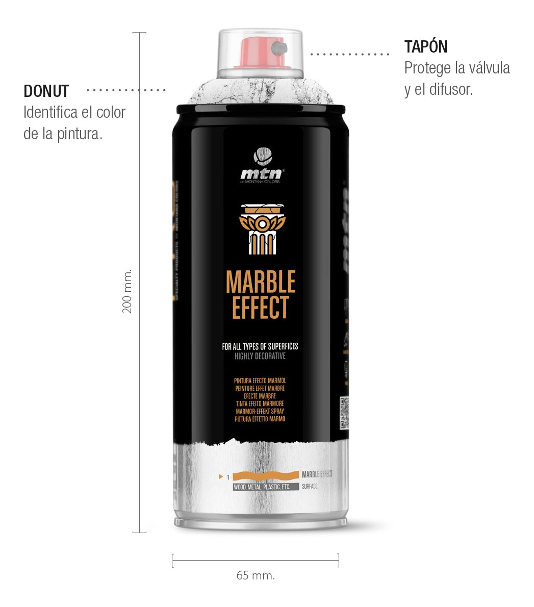 Pintura Aerosol Efecto Mármol. Montana Marble Effect Mtn Pro