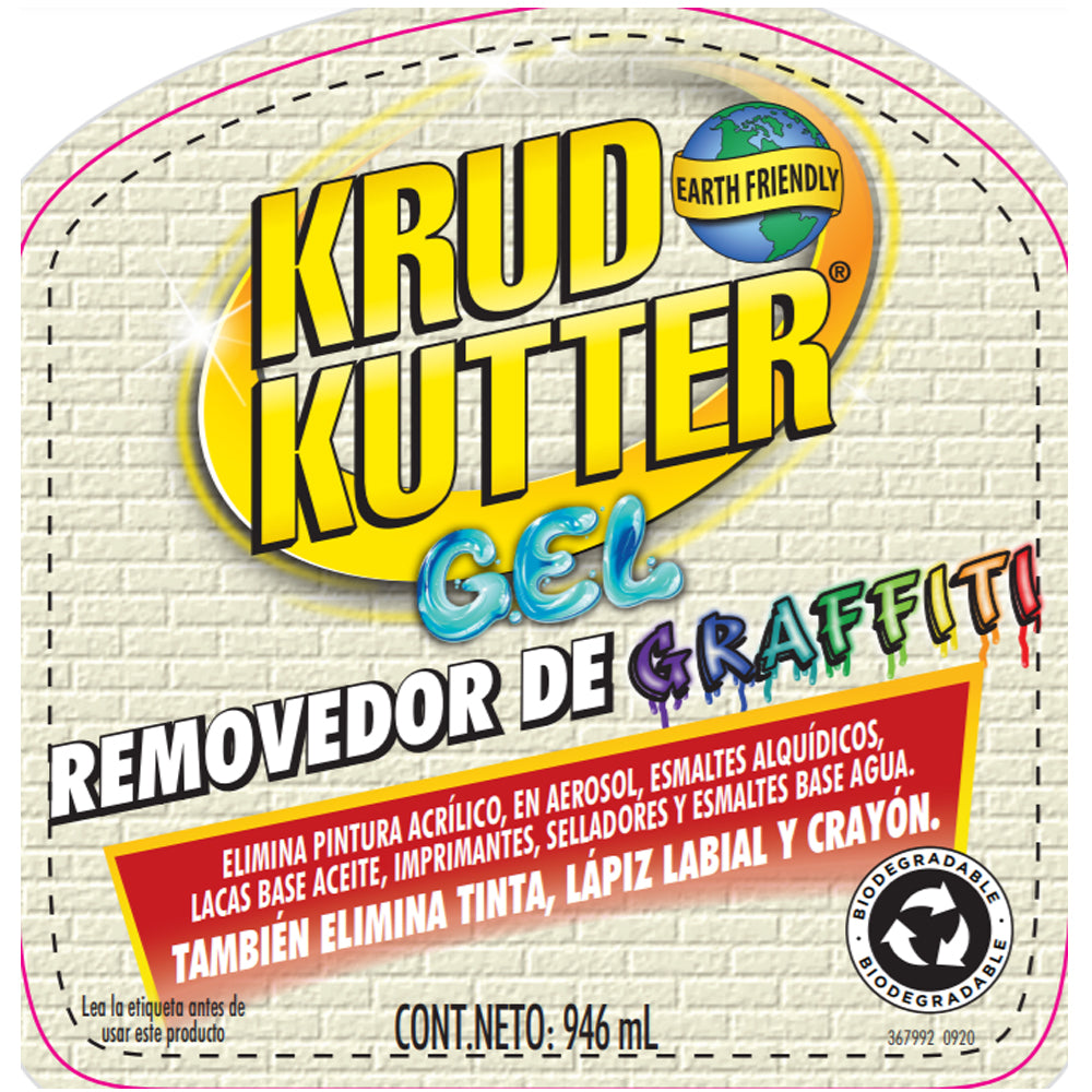 Removedor De Pintura, Graffiti, Tinta, Labial - Krud Kutter