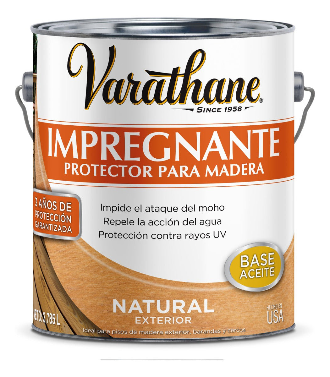 Impregnante Protector Para Madera, Varathane - Ext 3.845 L