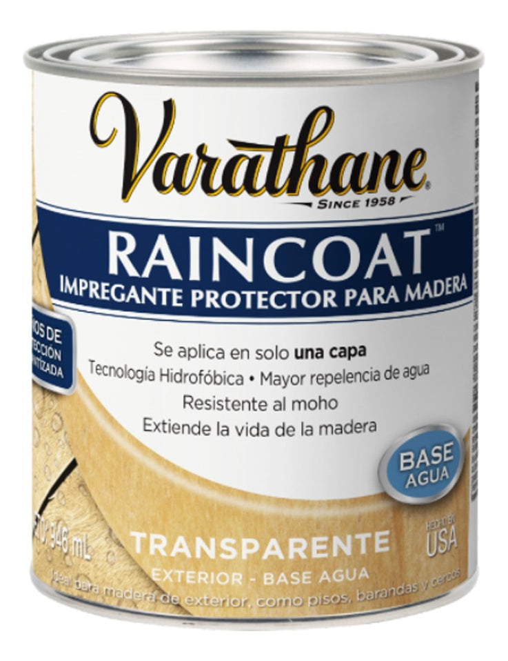 Protector De Madera Varathane Raincoat Impregnante Exterior