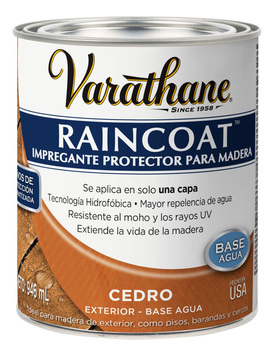 Protector De Madera Varathane Raincoat Impregnante Exterior