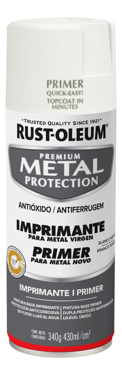 Primer Anticorrosivo Aerosol - Imprimante Blanco Para Metal Virgen