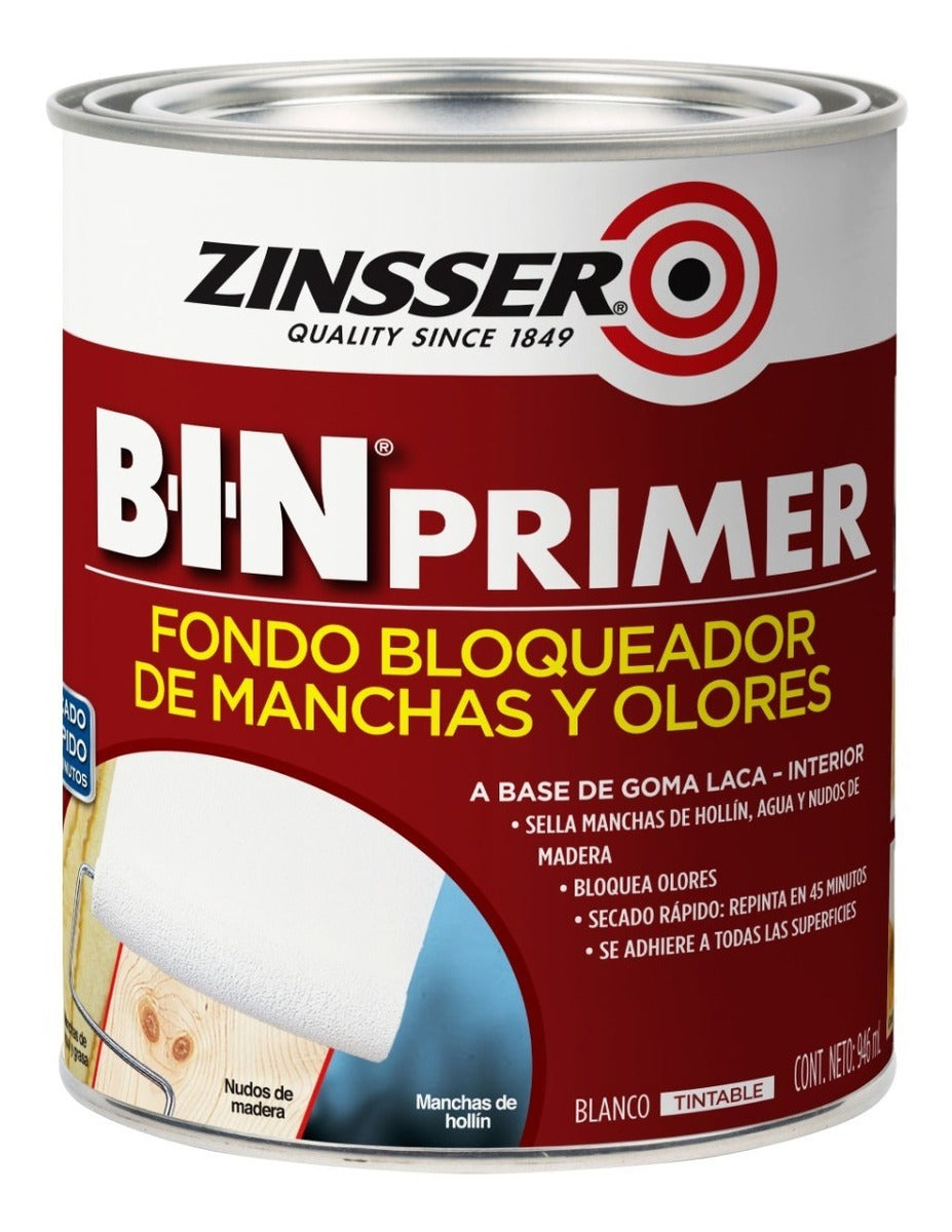 Bin Primer Zinsser (fondo Bloqueador De Manchas Y Olores)