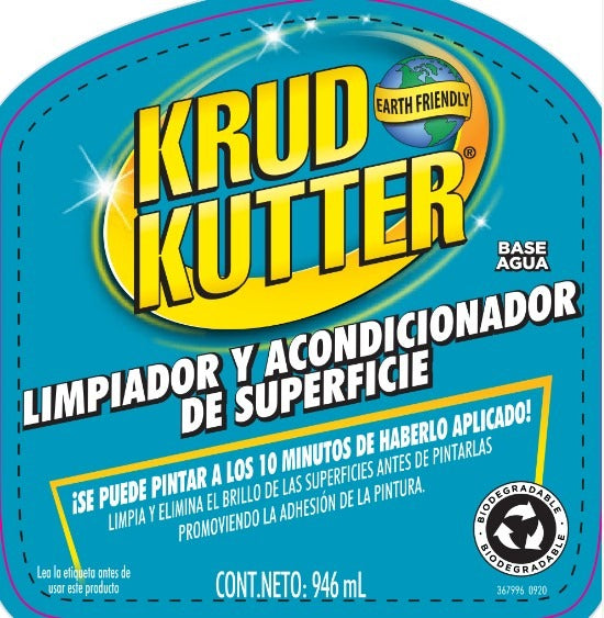 Limpiador Y Acondicionador Superficie Krud Kutter. Base Agua